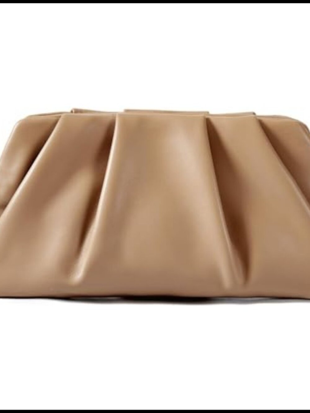 Ruched Clutch Purse with Detachable Chain Strap Evening Bag for Women